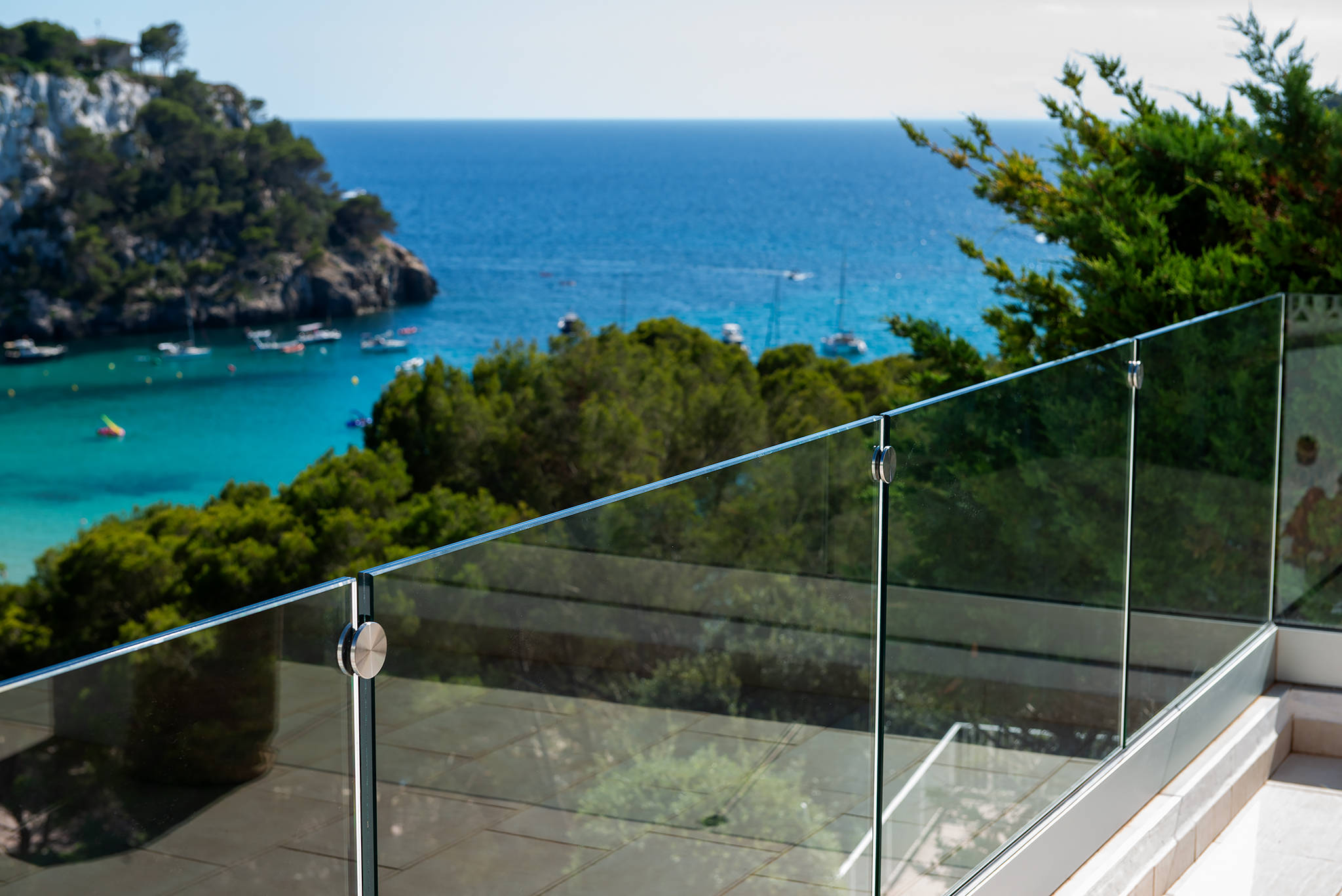 Barandilla de cristal con encanto